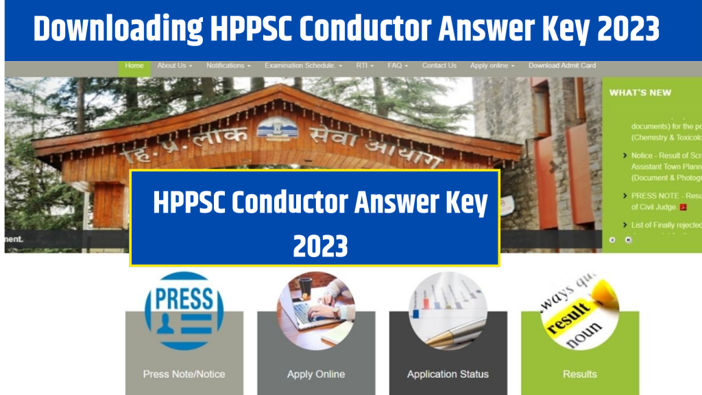 HPPSC Conductor Answer Key 2023, Conductor Answer Key PDF, hppsc.hp.gov.in