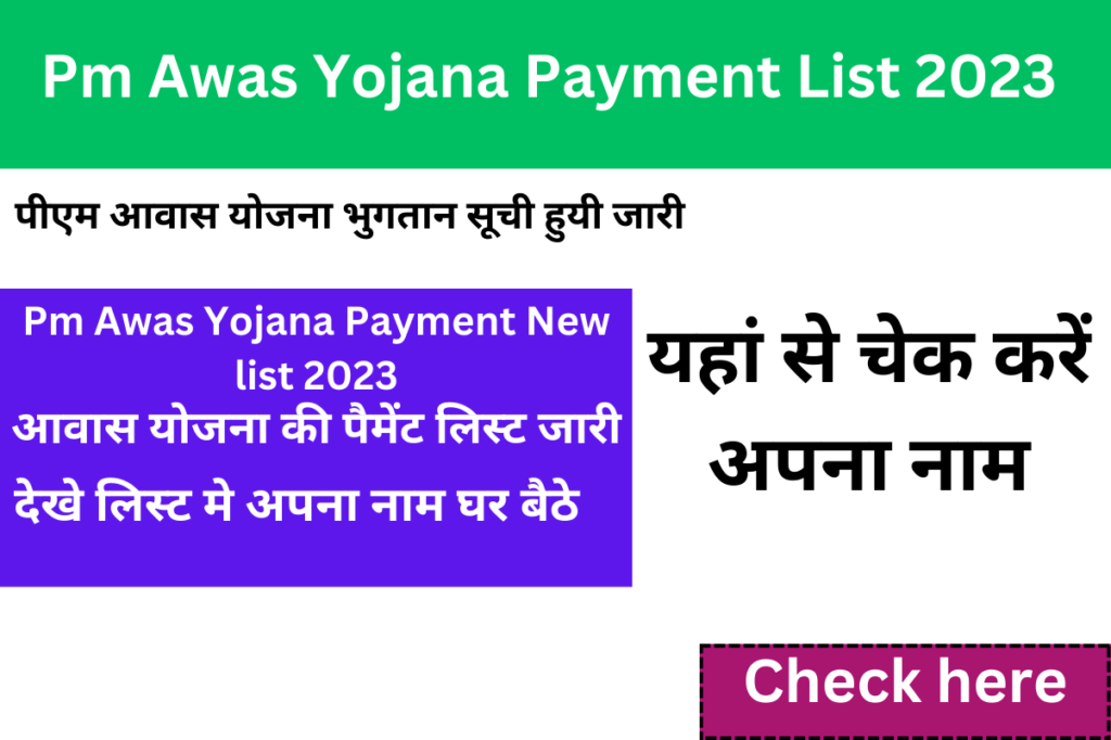 Awas Yojana Payment Status यदि आप भी इस प्रधानमंत्री आवास योजना (Pradhan Mantri Awas Yojana) में अपना नाम देखना चाहते हैं, 