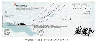 Cancel a cheque 