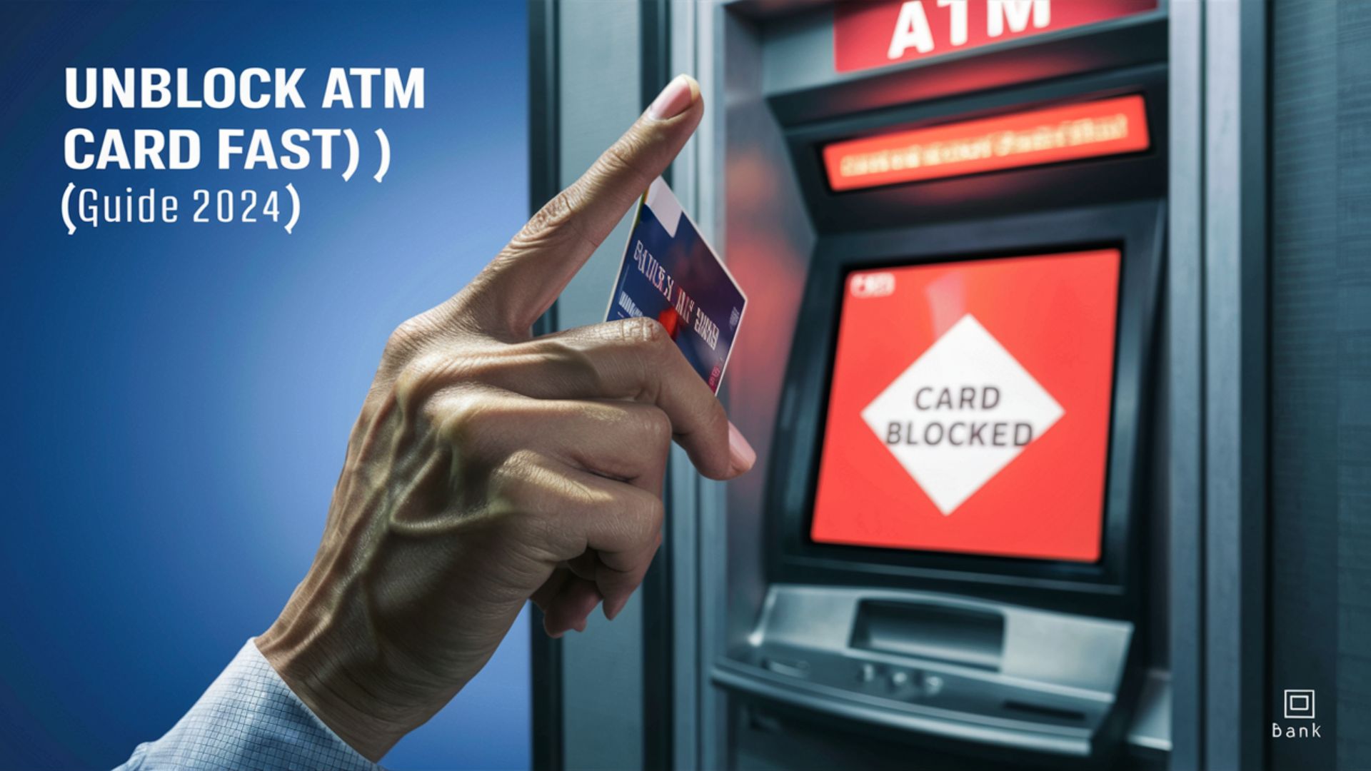 how to unblock atm card 2024